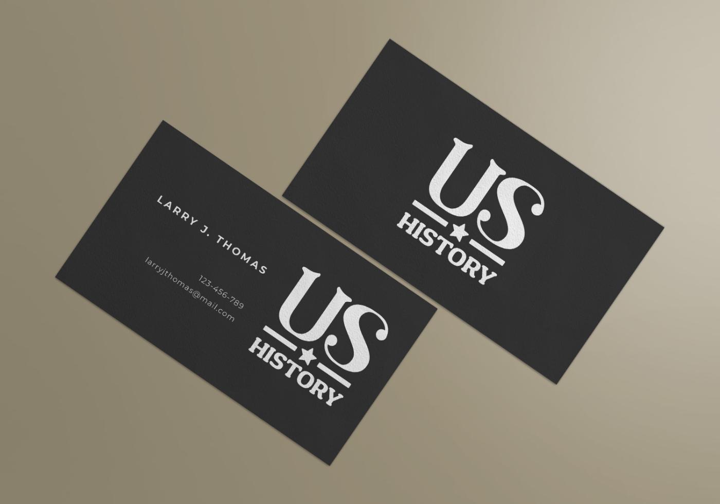 US History business cards